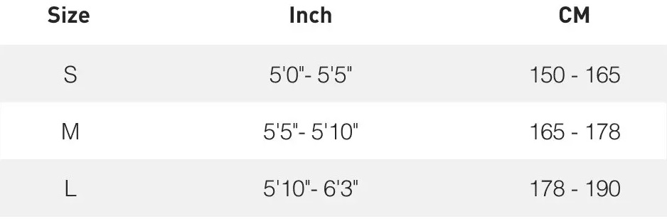 Velikosti Specialized Como